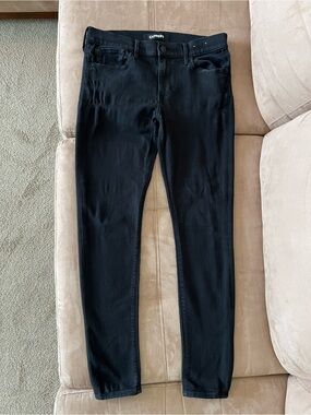Express Black Stretch Skinny Jeans Sz 8 regular